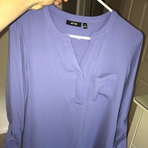 Purple long sleeve shirt